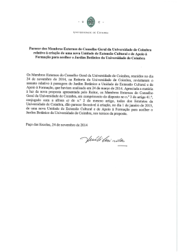 o parecer elaborado e - Universidade de Coimbra