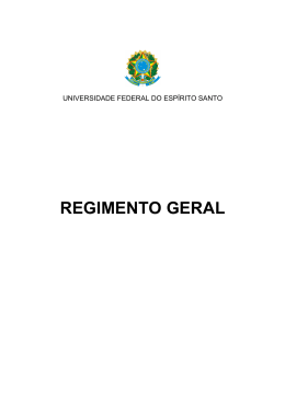 Regimento Geral da UFES