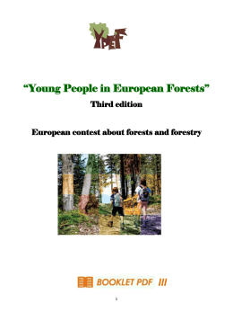 Booklet in English - YPEF Young People in European Forests