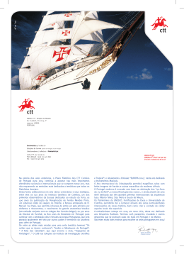 I Na esteira dos anos anteriores, o Plano Filat&eacute;lico dos CTT