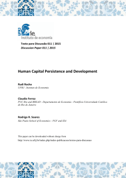 IE-UFRJ Discussion Paper - Instituto de Economia da UFRJ