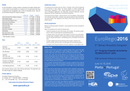 EuroRegio2016 - Sociedade Portuguesa de Ac&uacute;stica