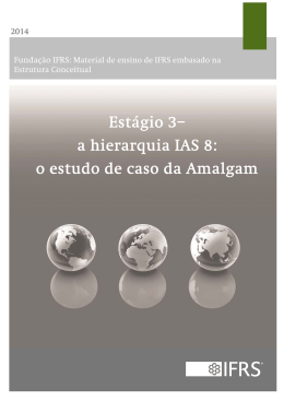 Est&aacute;gio 3&ndash; a hierarquia IAS 8: o estudo de caso da Amalgam