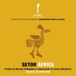 Material do Professor - África - Museu Afro-Brasileiro