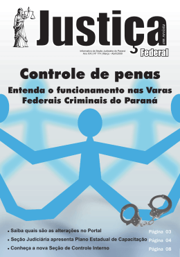 Março e Abril - Justiça Federal do Paraná