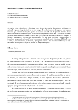 Jornalismo e Literatura - Portcom