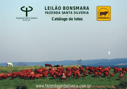 Catálogo Leilão Bonsmara Fazenda Santa Silvéria 2015