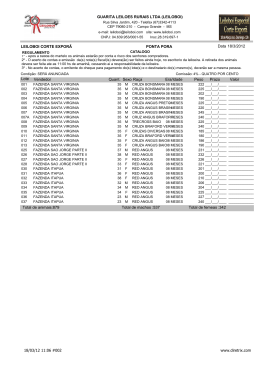 GUARITA LEILOES RURAIS LTDA (LEILOBOI) 18/3/2012 Data
