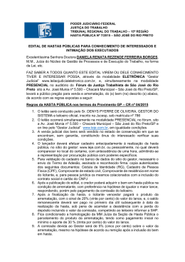 edital - Leil&atilde;o Judicial Eletr&ocirc;nico