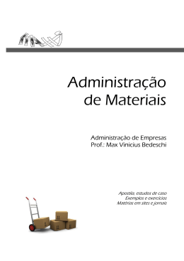 Administração de Materiais - Unidade III