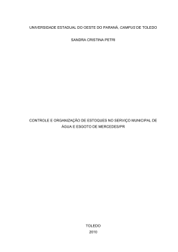 Sandra Cristina Petri - Controle de Estoque