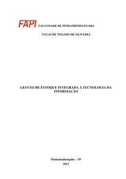 gest&atilde;o de estoque integrada &agrave; tecnologia da informa&ccedil;&atilde;o
