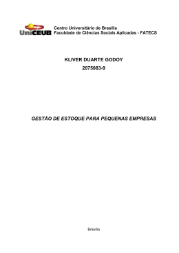 kliver duarte godoy 2075083-9 gest&atilde;o de estoque para