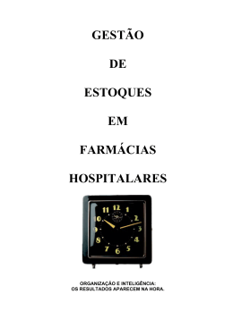 gest&atilde;o de estoques em farm&aacute;cias hospitalares