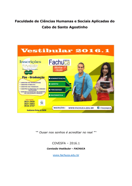Faculdade de Ci&ecirc;ncias Humanas e Sociais Aplicadas do Cabo de
