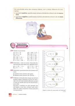 o quociente positivo, quando esses números [dividendo e divisor