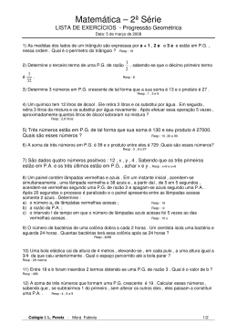 Matem&aacute;tica &ndash; 2&ordf; S&eacute;rie