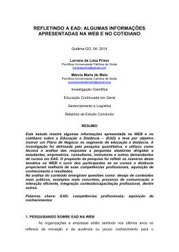 algumas informa&ccedil;&otilde;es apresentadas na web e no cotidiano
