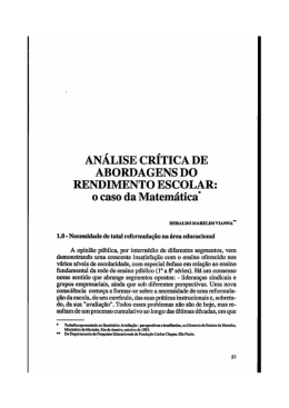 AN&Aacute;LISE CR&Iacute;TICA DE