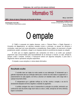 Resultado oculto - Tribunal de Justi&ccedil;a de Minas Gerais