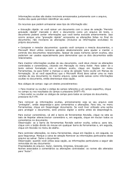 Informa&ccedil;&otilde;es ocultas s&atilde;o dados invis&iacute;veis armazenados