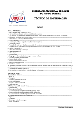 TÉCNICO DE ENFERMAGEM TÉCNICO DE ENFERMAGEM