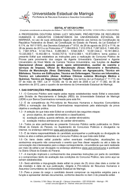 Edital 057/2013-PRH - DRH - Diretoria de Recursos Humanos