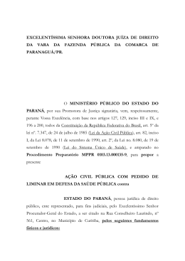 ACP - Minist&eacute;rio P&uacute;blico do Paran&aacute;