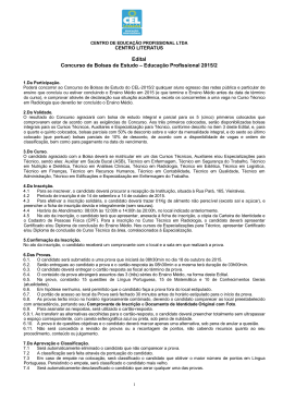 Edital Concurso de Bolsas de Estudo &ndash; Educa&ccedil;&atilde;o
