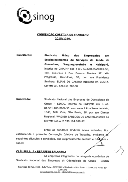 2015 - Convenção Coletiva - Guarulhos