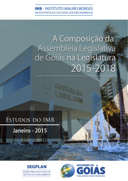 A Composi&ccedil;&atilde;o da Assembleia Legislativa de Goi&aacute;s na