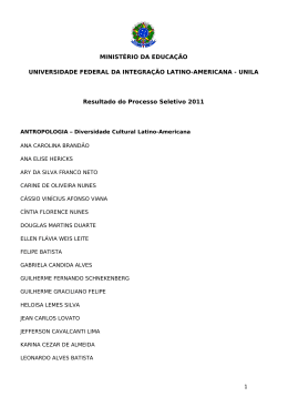 unila 2011 - Vestibular