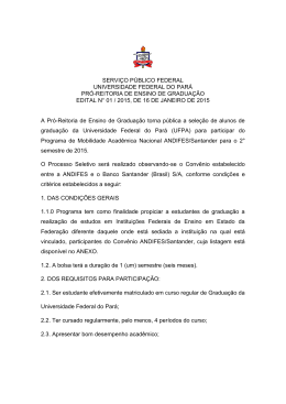 servi&ccedil;o p&uacute;blico federal universidade federal do par&aacute; pr&oacute;