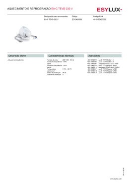 AQUECIMENTO E REFRIGERA&Ccedil;&Atilde;O EA-C TEVD 230 V