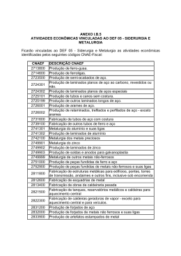 ANEXO IB5 ATIVIDADES ECON&Ocirc;MICAS VINCULADAS AO DEF 05