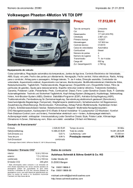 Volkswagen Phaeton 3,0 TDI V6 4Motion RNS 810, Preço
