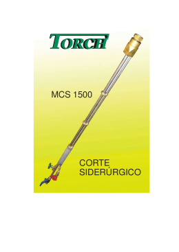 CORTE SIDERÚRGICO MCS 1500 - Torch Indústria e Comércio de