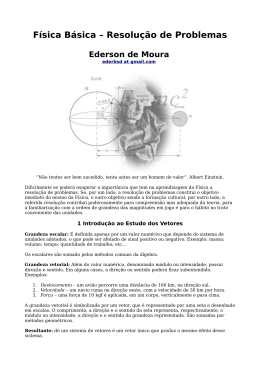 F&iacute;sica B&aacute;sica &ndash; Resolu&ccedil;&atilde;o de Problemas