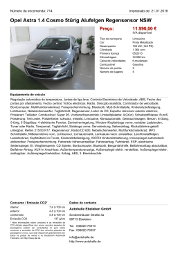 Opel Astra ST 1.4 Turbo Edition Navi PDC Klima Preço: 13.990,00