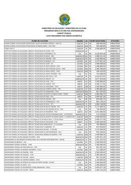 Resultado Preliminar - PRAE - UFRR