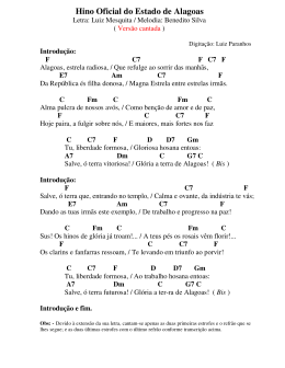 Hino de Alagoas, Letra cifrada