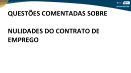 quest&otilde;es comentadas sobre nulidades do contrato
