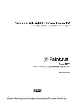 Paint.NET - Ferramentas Web, Web 2.0 e Software Livre em EVT