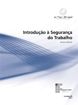 Introdu&ccedil;&atilde;o &agrave; Seguran&ccedil;a do Trabalho