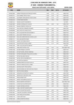 6&ordm; ANO - ENSINO FUNDAMENTAL