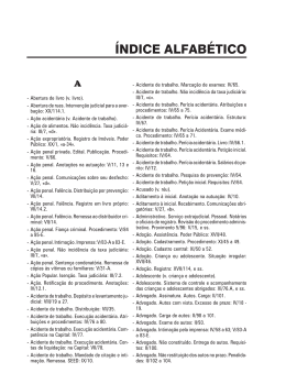 &Iacute;NDICE ALFAB&Eacute;TICO