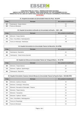 Anexo IV do Edital n&ordm; 03