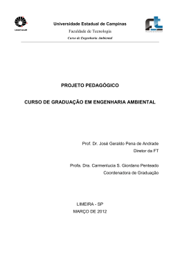 Projeto Pedag&oacute;gico - Faculdade de Tecnologia