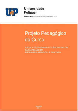 Projeto Pedag&oacute;gico de Curso &ndash; Engenharia Ambiental 2015