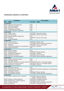 ENGENHARIA AMBIENTAL E SANIT&Aacute;RIA